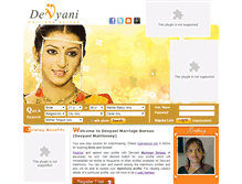 Tablet Screenshot of devyanimatrimony.com